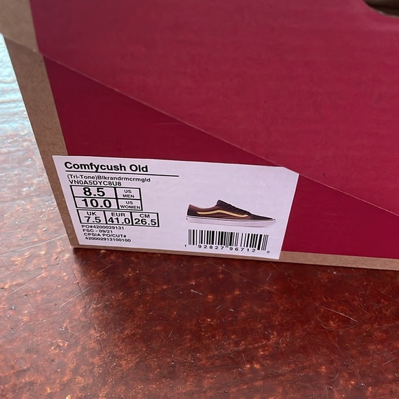 Vans Tri-Tone ComfyCush Old Skool 8.5 Black Rain Drum Shoes (VN-0A5DYC8U8) BNIB - Picture 7 of 7